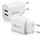 MediaRange 12W 2x USB-A weiß