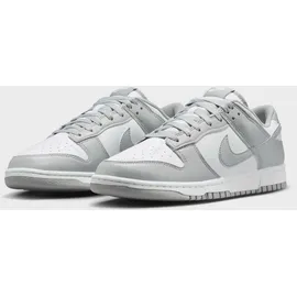 Nike Dunk Low Retro Sneaker, White Lt Smoke Grey White, 44.5 EU