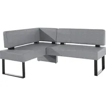 OTTO home Home affaire Eckbank Oliver, mit Metallgestell, grau Sitzbänke, 51754928-0