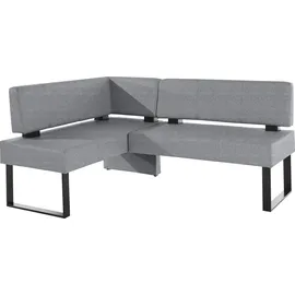OTTO home Home affaire Eckbank Oliver, mit Metallgestell, grau Sitzbänke, 51754928-0