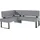 OTTO home Home affaire Eckbank Oliver, mit Metallgestell, grau Sitzbänke, 51754928-0
