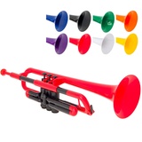 pTrumpet PTRUMPET1R Trompete, Kunststoff, Rot