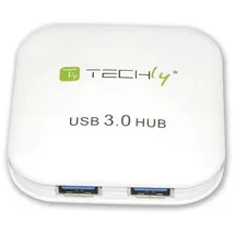 TECHLY IUSB3-HUB4-WH USB 3.0 Super Speed Hub 4-Port