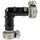 tecuro Schlauchverbinder 90° Winkel Ø 14 mm Nylon schwarz