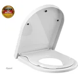 Toilettendeckel mit Kindersitz Absenkautomatik, WC Sitz Klobrille Toilettensitz