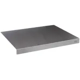5five simply smart Backbrett in silbern - knetbrett edelstahl 50x40cm