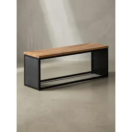 KADIMA DESIGN Sitzbank Akazie Massivholz / Steinoptik 120x45x35 cm Flurbank mit | Gr.: onesize