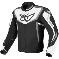 Berik Bad Eye wasserdichte Motorrad Textiljacke, schwarz-weiss, Größe 48 für Männer