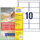 Avery Zweckform Etiketten weiß 96,0 x 50,8 mm