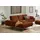 W.Schillig Eckcouch Leder 2-Sitzer Orange
