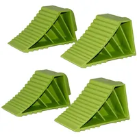 Trutzholm 4x Unterlegkeil mit Griff 21x8x10cm 3T Tragkraft Grün