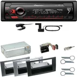 Pioneer MVH-S420DAB Bluetooth DAB+ Einbauset für Ford Focus C-Max Fiesta Transit