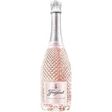 Freixenet Italian Rosé Extra Trocken (1 x 0,75 l) italienischer Spumante aus Veneto in eleganter Designerflasche mit kristallgeschliffener Diamantoptik, extra trocken und fruchtig im Geschmack