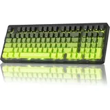 ZORNHER ZH980 Kabellose mechanische Tastatur, 95 % grüne, cremige Tastatur mit Nummernblock, Hot-Swappable benutzerdefinierte Gaming-Tastatur, beleuchtete PBT-Tastenkappen, cremig klingende lineare