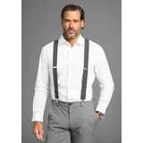 MAN'S WORLD Hosenträger in klassischer X-Form & bequemer Breite & extra Länge - NEW Gr. , schwarz-weiß, , 10118008-0