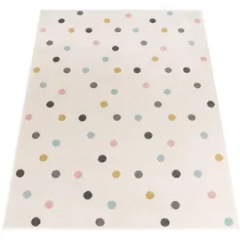KADIMA DESIGN Kinderteppich Punkte Kinderzimmer in Mehrfarbig | Gr.: 120 x 160 cm
