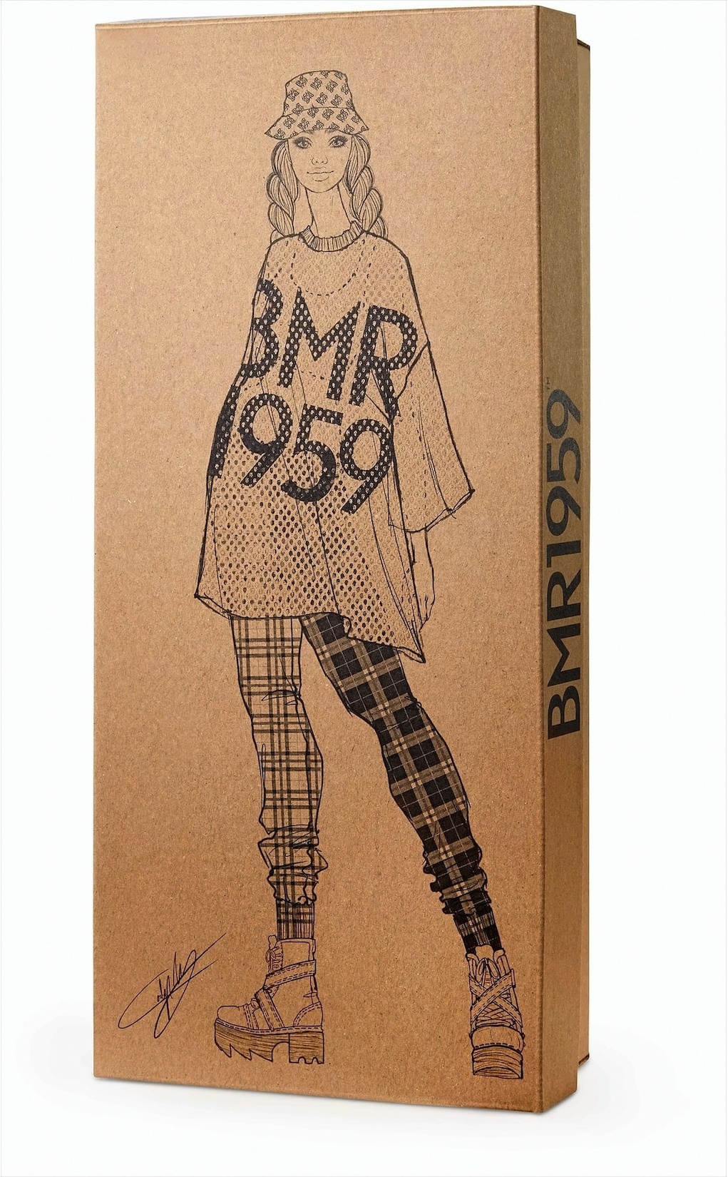 Barbie BMR1959 Puppe brünett Streetwear Meshshirt
