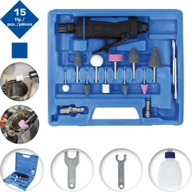 BRILLIANT TOOLS Mini Druckluft-Stabschleifer-Satz, 15-tlg
