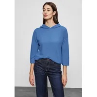 STREET ONE Damen A321947 Strukturshirt, Marina Blue, 62