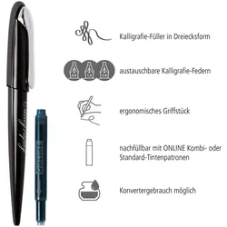 ONLINE® Schreibset Black schwarz
