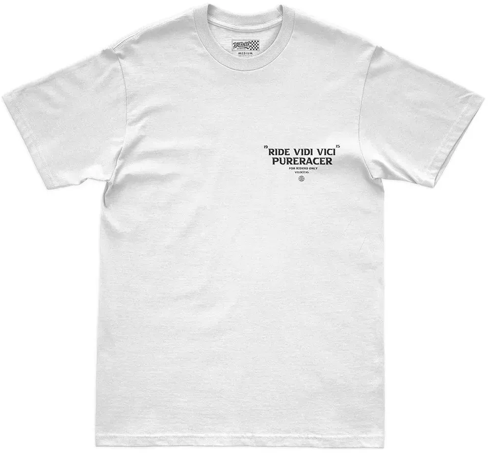 Pure Racer Ride Vidi Vinci Kurzarm-t-shirt - White - XL