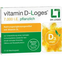 Dr. Loges vitamin D-Loges 7.000 I.E. pflanzlich Wochendepot Weichkapseln 30 St.