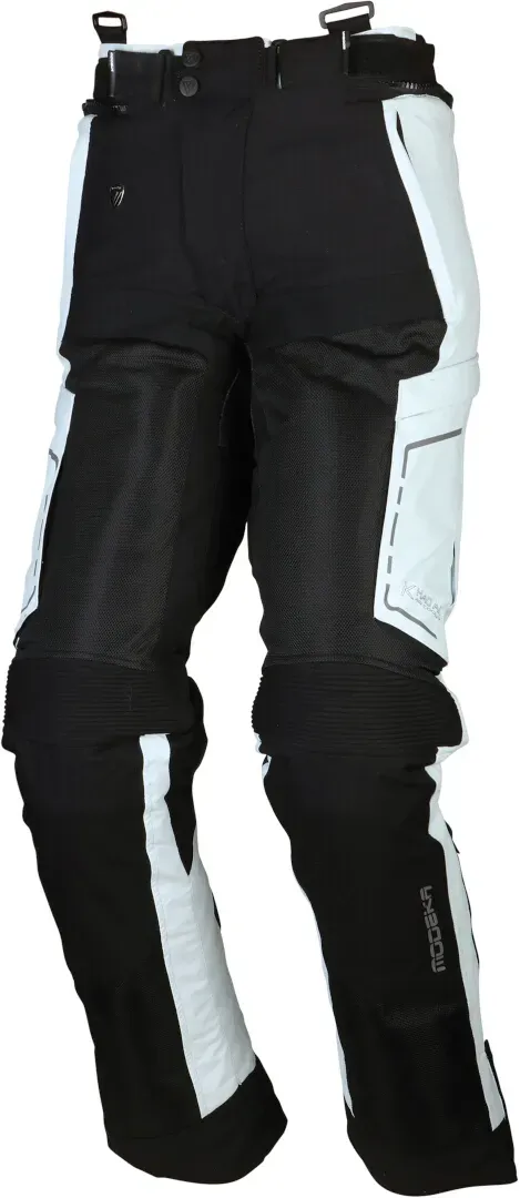 Modeka Khao Air Motorfiets textiel broek, zwart-grijs, 3XL Voorman