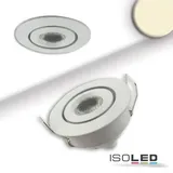 ISOLED Einbauleuchte MiniAMP weiß 3W 12V DC warmweiß dimmbar 100cm Kabel EEK E [A-G] Fiai IsoLED 115628