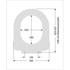 Pagette Subline WC-Sitz Weiß