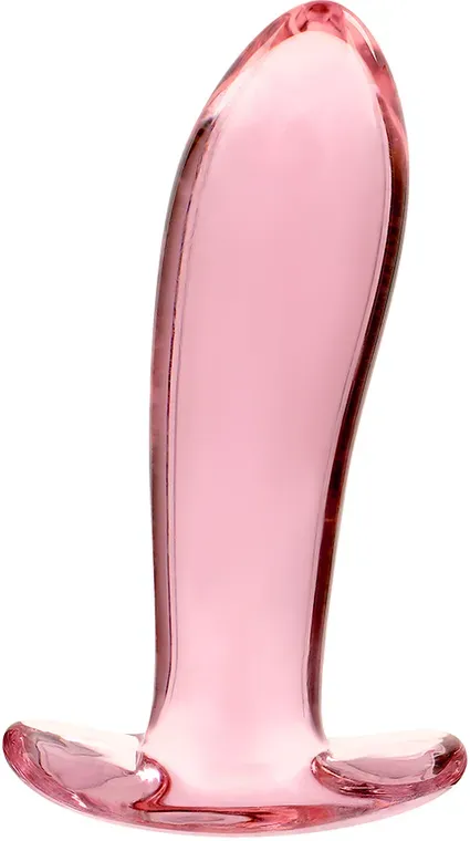 Nebula - Modell 5 Analplug Borosilikatglas Klar 12.5 cm -o- 3.5 cm - Rosa