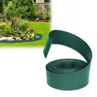 VA-Cerulean Kunststoff Rasenkante,20m,Grün,Flexible Beetumrandung für Gartenpflanzen und Gemüseanbau,Beeteinfassung Palisade,Gartenpalisade,Beetzaun,Randsteine