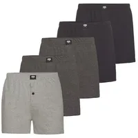 CECEBA Boxershort 5Er Pack Daytona in grau-dunkel-melange | Gr.: