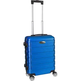 H4L Koffer Trolley Reisekoffer Hartschalenkoffer ABS Blau 38x23x55cm 4 Rollen