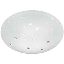 Reality Leuchten LED-Deckenleuchte ACHAT, Weiß – Kunststoff – Ø 28 cm
