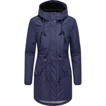 Ragwear Damen, Wintermantel Warmer atmungsaktiver und wasserdichter Winterparka mit Kapuze Elsien YOUMODO Midnight Gr. XL (42), blau (dunkelblau), Obermaterial: 100% Polyester. Innenfutter: 100% Polyester. Wattierung: 100% Polyester, tailliert ca.