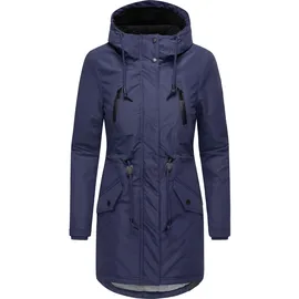Ragwear Damen, Wintermantel Warmer atmungsaktiver und wasserdichter Winterparka mit Kapuze Elsien YOUMODO Midnight Gr. XL (42), blau (dunkelblau), Obermaterial: 100% Polyester. Innenfutter: 100% Polyester. Wattierung: 100% Polyester, tailliert ca.