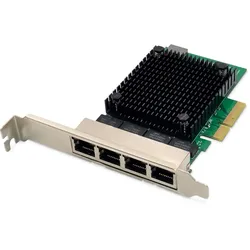 DIGITUS 4 Port RJ45 RTL8125B 2,5 GBits Server NIC