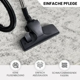 livabliss Teppich LIVABLISS "SYRACUSA", grau, B:140cm H:12mm L:200cm, Kunstfaser, Teppiche, Teppich, Kurzflor Orientteppich, Wohnzimmer, Schlafzimmer, Orange