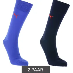 2 Paar PUMA Baumwoll-Socken lange Strümpfe Sport-Socken 272001001 970 Dunkelblau/Hellblau - 39-42