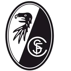 Wandtattoo WALL-ART "Fußball SC Freiburg Logo" Wandtattoos Gr. B/H/T: 77 cm x 110 cm x 0,1 cm, bunt Wandtattoos Wandsticker