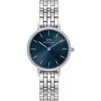 Daniel Wellington Uhr - Petite 28 Bezel 5-link Arctic Sunray S - Gr. unisize - in Silber - für Damen