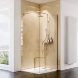 Schulte Duschrückwand Hochglanz Kalkstein-hell 100 x 255 cm