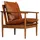 vidaXL Sessel 66 x 74 x 66 cm Braun Leder