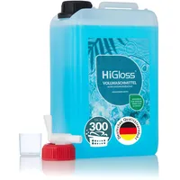 HiGloss Vollwaschmittel Hochkonzentrat 3000ml – Für bis zu 300 Anwendungen – Leistungsstark ab 30°C – Allergikergeeignet – Aquamarinduft – Mit Dosierhilfe & Auslaufhahn – Flüssigwaschmittel