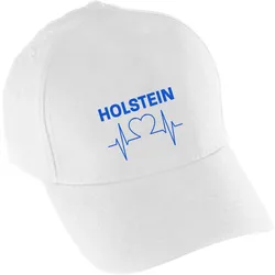 multifanshop Baseballcap - Holstein - Herzschlag - Druck blau - Mütze