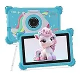 C idea Tablet für Kinder, Android 15, 7 Zoll, 1024 x 600, 6 GB (3 + 3) RAM + 32 GB ROM, Akku 2500 mAh, Apps für Kinder vorinstalliert, kompatibel mit WLAN und Bluetooth (blau)