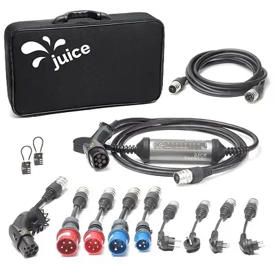 Juice BOOSTER 2 inkl. 9 Adapter+Verlängerungskabel 5m+2x Schloss [Hersteller-Nr. EL-JB2G4]