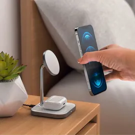 Satechi 2-in-1 Magnetic Wireless Charging Stand