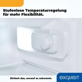 Exquisit KS117-3-040E Kühlschrank (81 l, 850 mm hoch, Weiß)