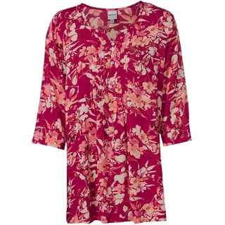 Viskose-Bluse, Druck himbeer, 42